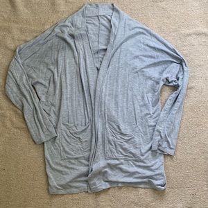 Beyond yoga grey long sleeve jacket